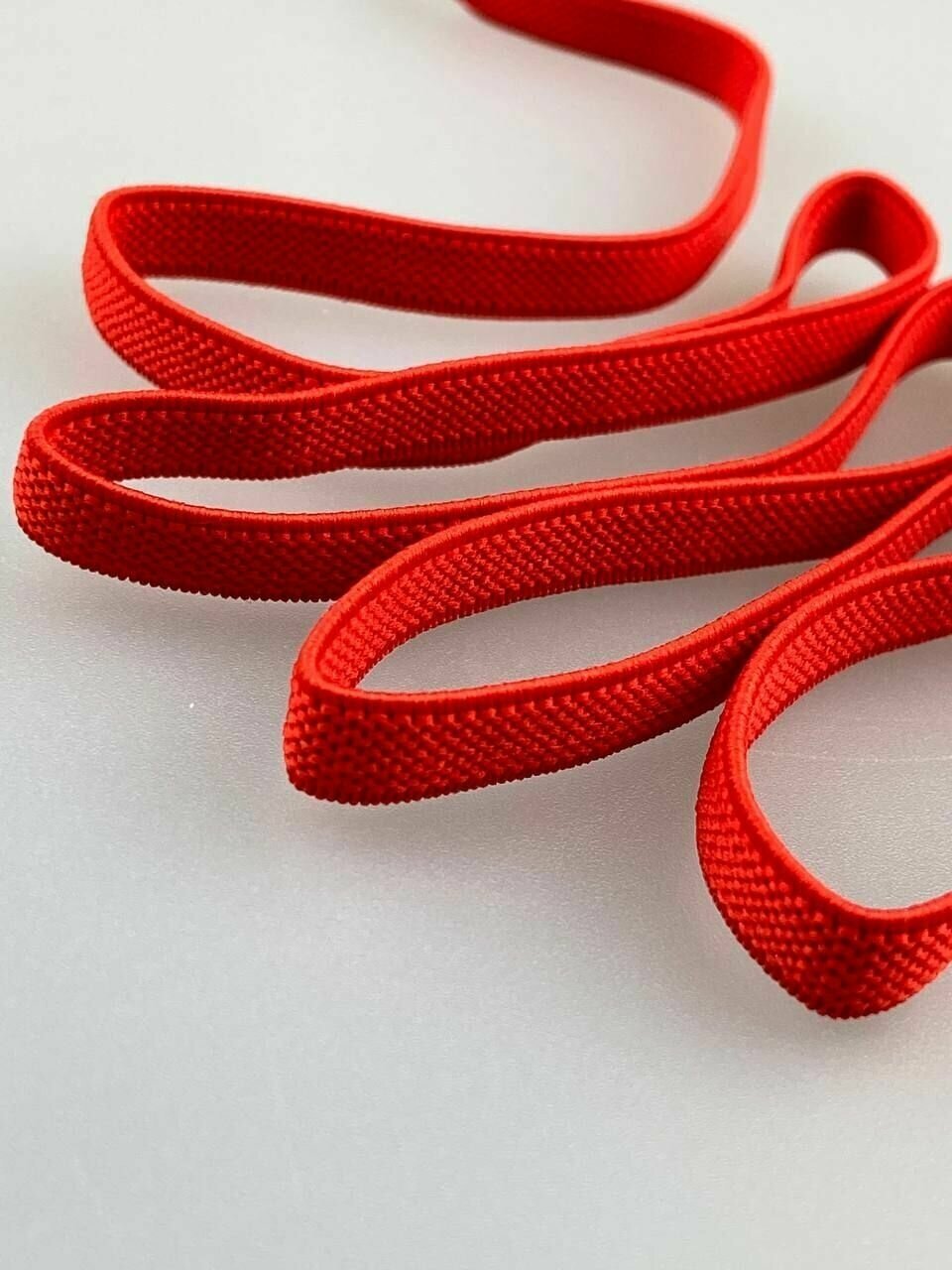 Шнурки для обуви эластичные плоские 1 пара 8мм., красные с фиксаторами на резьбе - фотография № 14