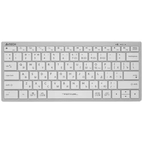 Клавиатура A4TECH Fstyler FBX51C белый USB беспроводная BTRadio slim Multimedia 327000₽