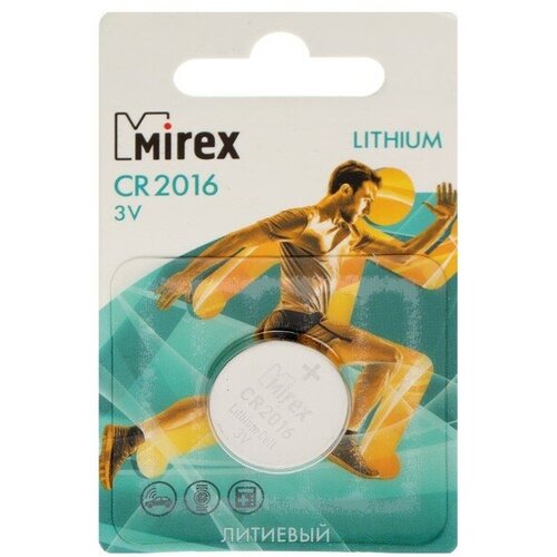 mirex батарейка литиевая mirex cr2025 1bl 3в блистер 1 шт Батарейка литиевая CR2016-1BL, 3В, блистер, 1 шт.