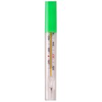 Классический ртутный термометр MERIDIAN медицинский зеленый - изображение