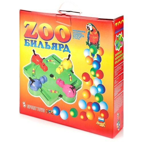 Настольная игра для детей Зообильярд развивающая обучающая 2350₽