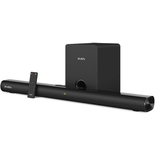 Саундбар SVEN SB-2150A черный 180 Вт USB HDMI ПДУOptical Bluetooth дисплей беспроводной сабвуфер 1746000₽