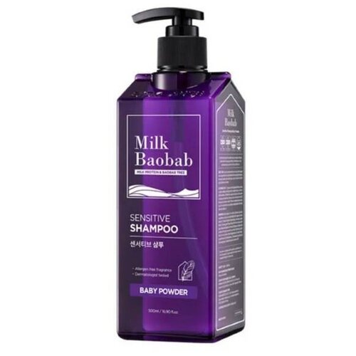 Milk Baobab Шампунь Sensitive Shampoo Baby Powder, 500мл