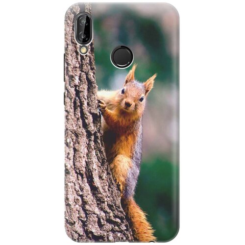 фото Re:paчехол - накладка artcolor для huawei p20 lite с принтом "белочка"