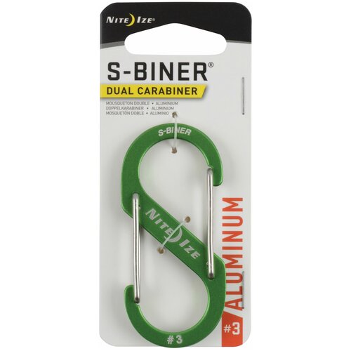 фото Карабин nite ize s-biner aluminum dual carabiner #3 - лаймовый