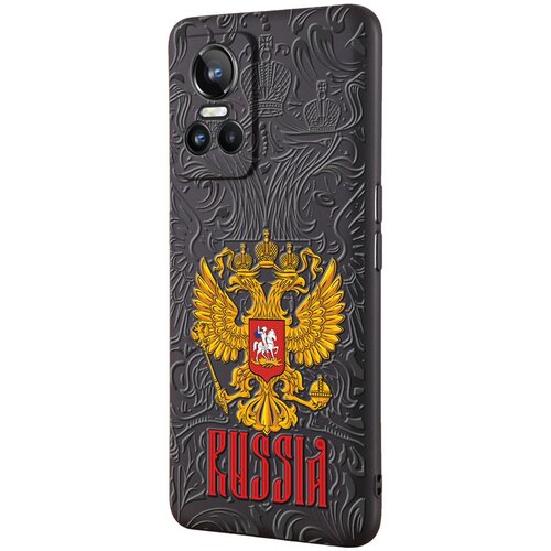 Силиконовый чехол Mcover для Realme GT Neo 3 с рисунком Russia силиконовый чехол mcover для realme gt neo 3 с рисунком с юбилеем спартак