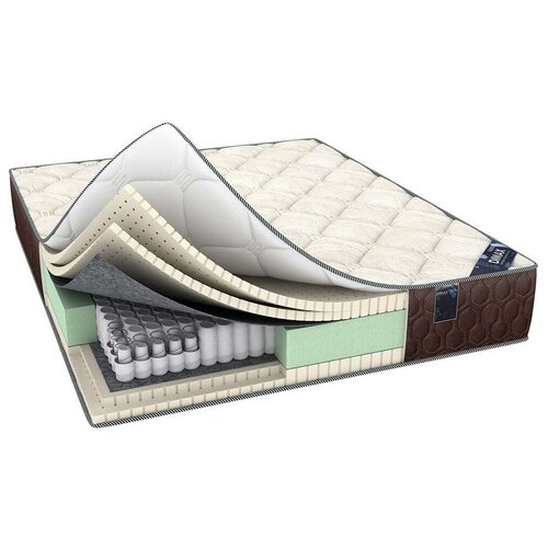 фото Матрас dimax элемент софт люкс +, 130x195 см, пружинный, белый