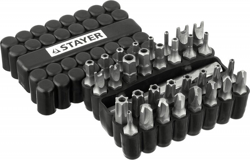 Биты специальные 33 предмета Stayer 26084-H33