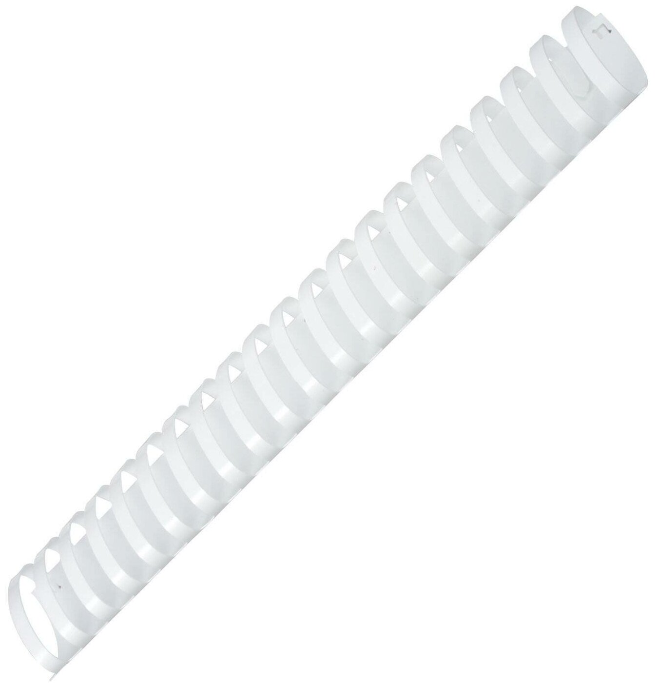 Пружины пластиковые для переплета комплект 50 шт 51 мм (для сшивания 411-450 л.) белые офисмаг 531466 531466