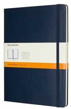 Блокнот Moleskine CLASSIC XLarge 190х250мм 192стр. линейка твердая обложка синий