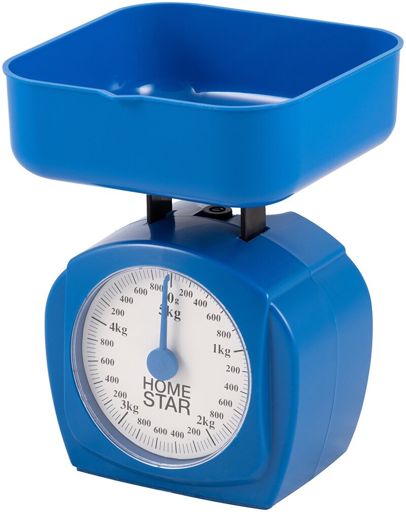 Весы кухонные механические Homestar HS-3005М, до 5 кг, синие