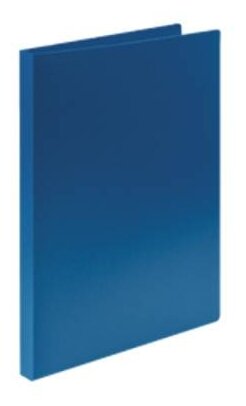 Папка-скоросшиватель LITE А4 синяя пластик 500 мкм пластиковый механизм