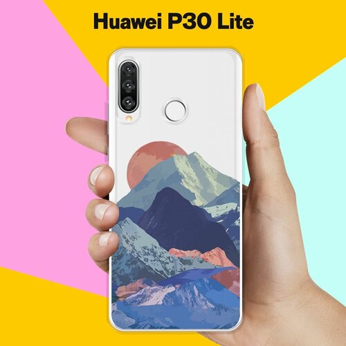 Силиконовый чехол Горы на Huawei P30 Lite