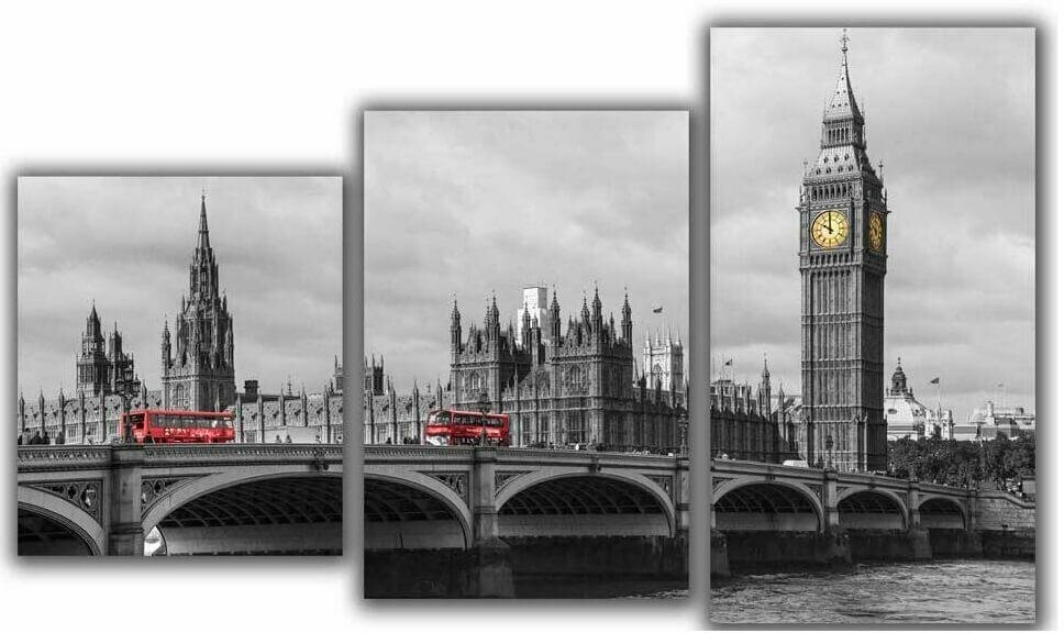 TOPLIGHT Мини модульная картина Лондонский мост Toplight 55х94см TL-MM1042