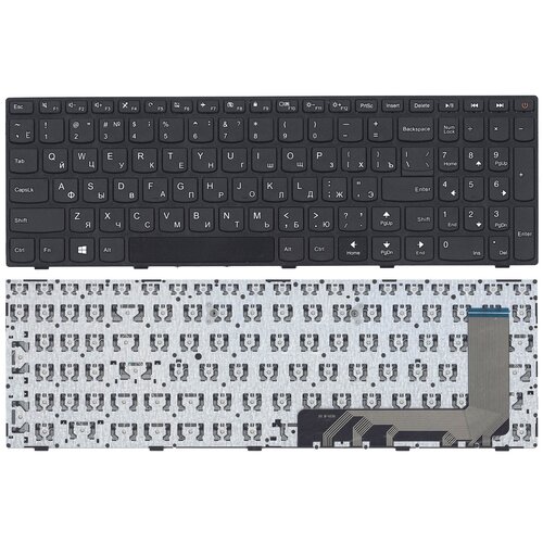 Клавиатура для ноутбука Lenovo IdeaPad 110-15ISK 110-17ACL черная с рамкой 1176₽