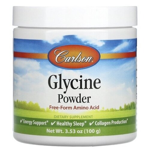 Carlson глицин порошок аминокислоты 3,5 мг (100 гр)
