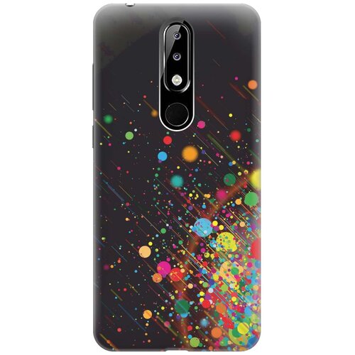 фото Gosso ультратонкий силиконовый чехол-накладка для nokia 5.1 plus / x5 (2018) с принтом "яркое настроение"