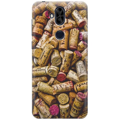 фото Re:pa накладка transparent для asus zenfone 5q / 5 lite zc600kl с принтом "россыпь винных пробок"