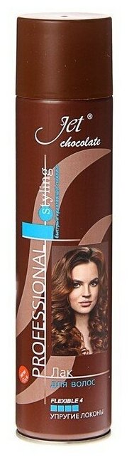 Лак для волос Jet Chocolate Flexible maxi Сибиар, 300мл, 1шт