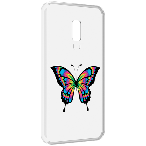Чехол MyPads мини-бабочка для Meizu 15 задняя-панель-накладка-бампер