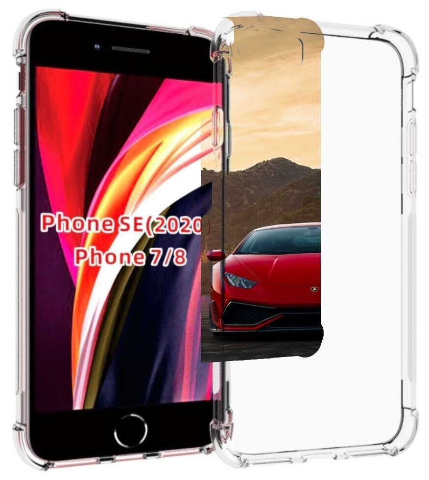 Чехол MyPads lamborghini ламборгини 1 мужской для iPhone 7 4.7 / iPhone 8 / iPhone SE 2 (2020) / Apple iPhone SE3 2022 задняя-панель-накладка-бампер