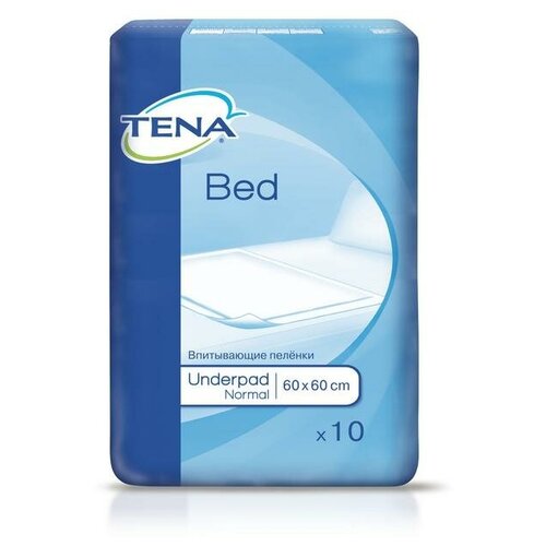 Тена Пеленки впитывающие Bed Underpad Normal 60х60 см №10