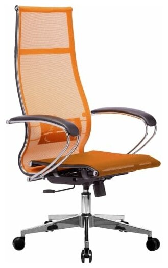 Кресло МЕТТА-7/подл.101/осн.004, Оранжевый/Оранжевый