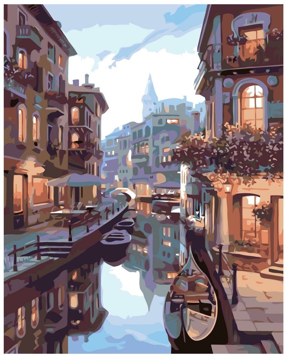 Венецианская дымка Раскраска по номерам на холсте Живопись по номерам