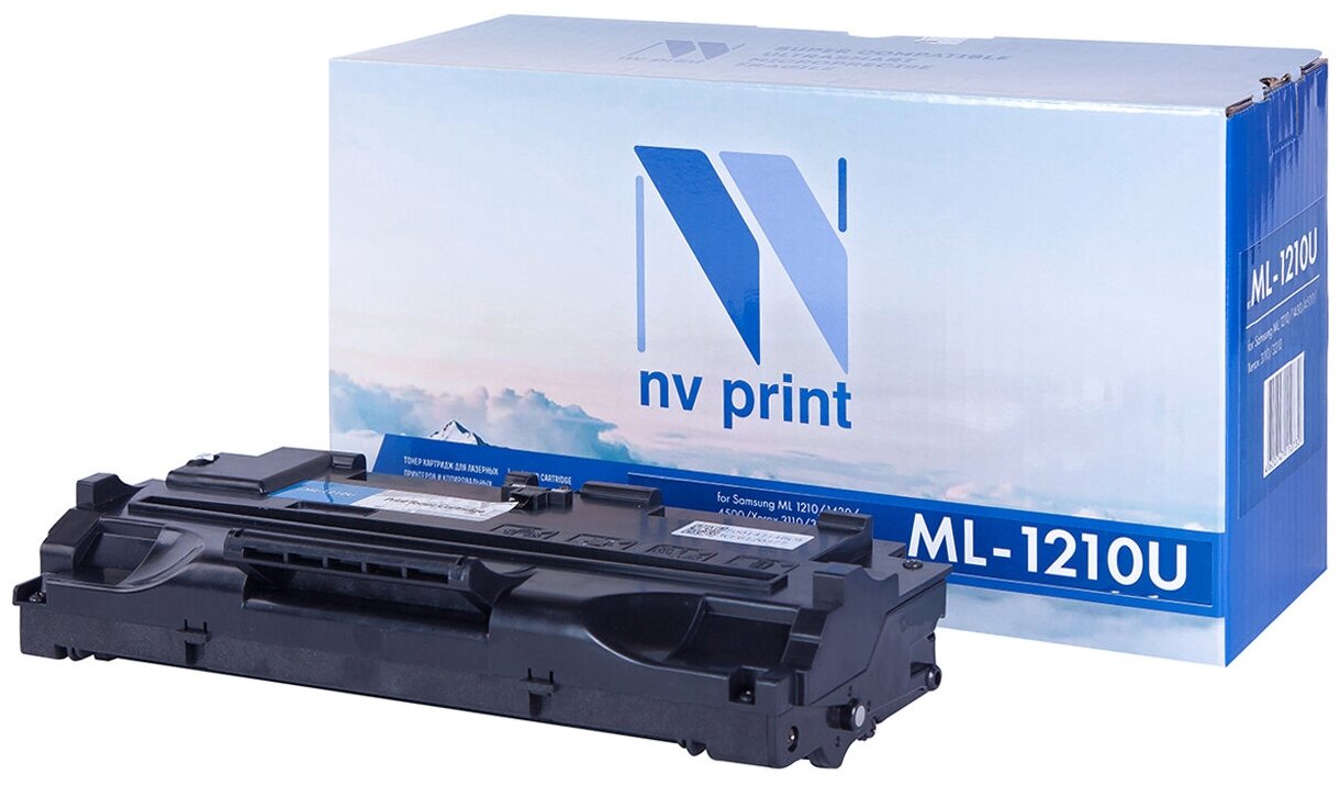 Лазерный картридж NV Print NV-ML1210UNIV для Samsung ML-1010, 1020, 1210, 1220M, 1250, 1430, 4500, 4600, 808 (совместимый, чёрный, 2500 стр.)