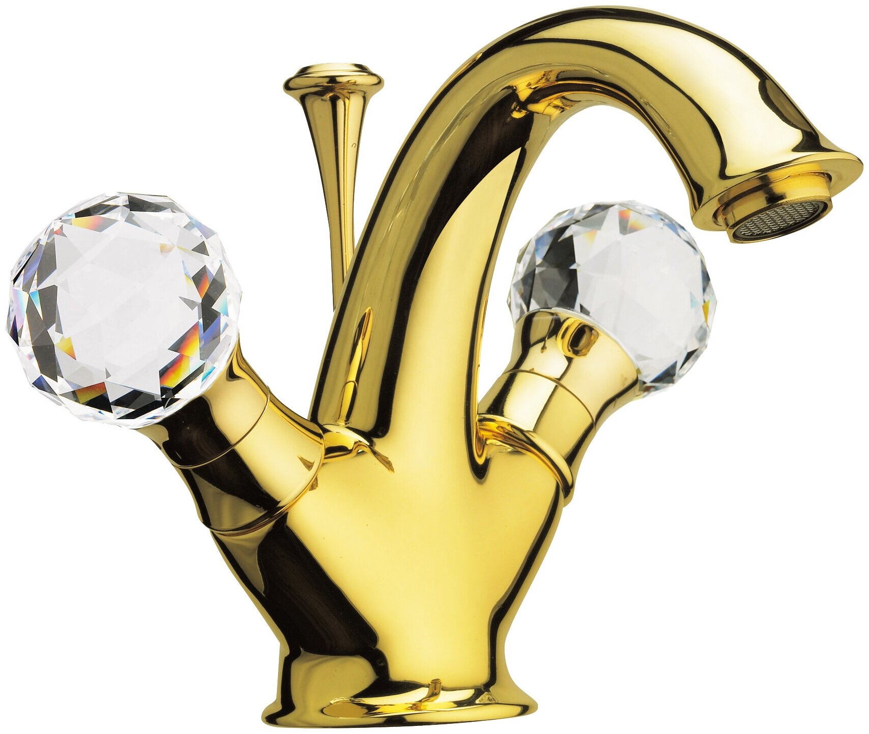 Смеситель для раковины Webert Karenina KA700102010, золото