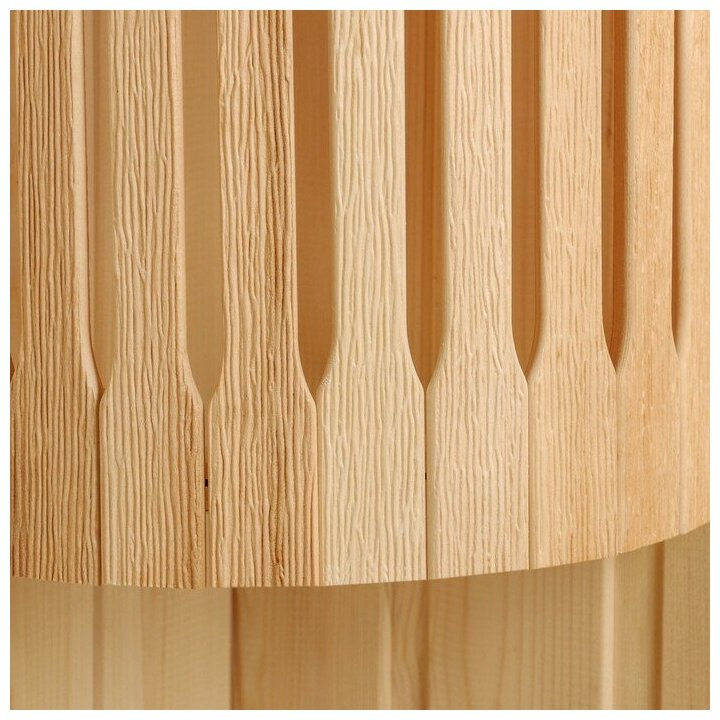Абажур деревянный "Добрыня", угловой, 29,5х23х16 см - фотография № 3