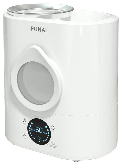 Увлажнитель воздуха ультразвуковой Funai USH-BE7251WС, 4л, белый