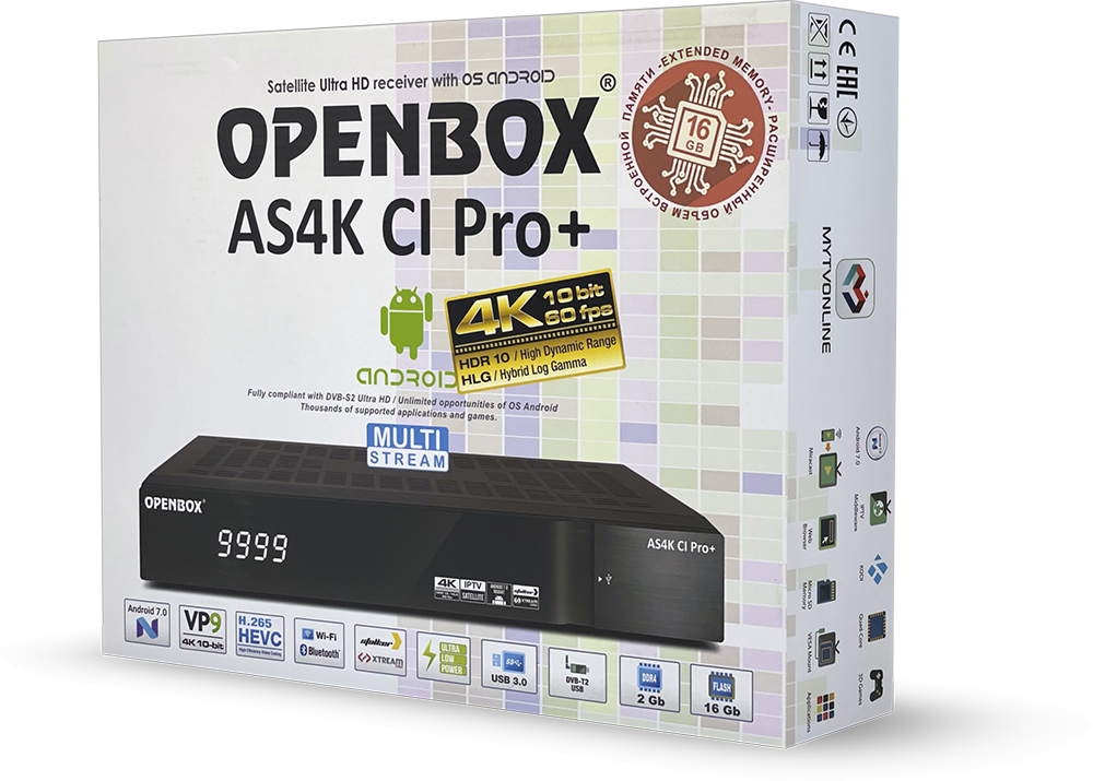 Спутниковый ресивер Openbox AS4K CI Pro