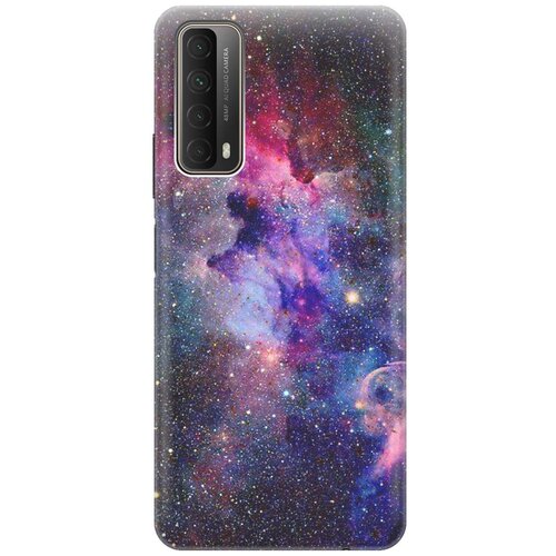 фото Ультратонкий силиконовый чехол-накладка для huawei p smart 2021 с принтом "открытый космос" gosso