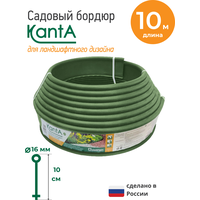 Бордюрная лента Канта, оливковый, 10 х 0.02 х 0.1 м