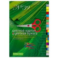 Набор цветной бумаги и картона, HOBBY TIME №39, А4 (205 х 295 мм), 30 листов, 50 цветов , Арт. 11-430-71