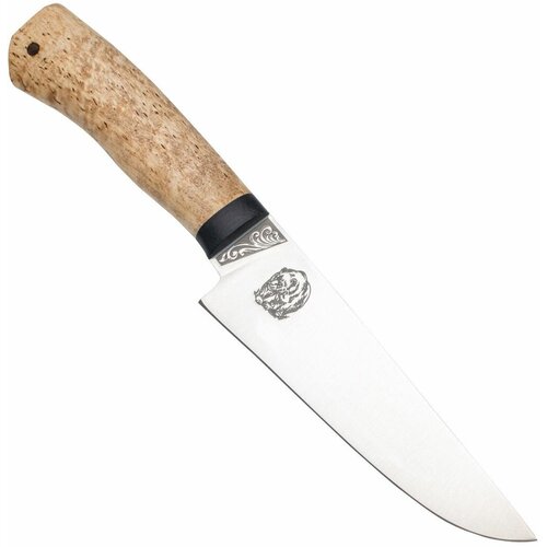 фото - нож барибал, (сталь 95х18), карельская береза, аир