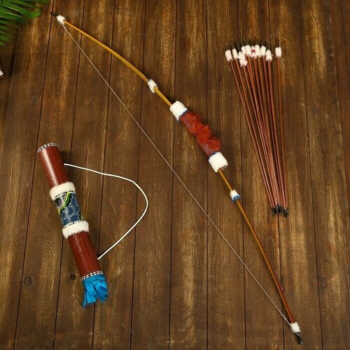 сувенирный набор лук и 10 стрел 130х6х6 см Сувенирный набор Лук и 10 стрел 130х6х6 см