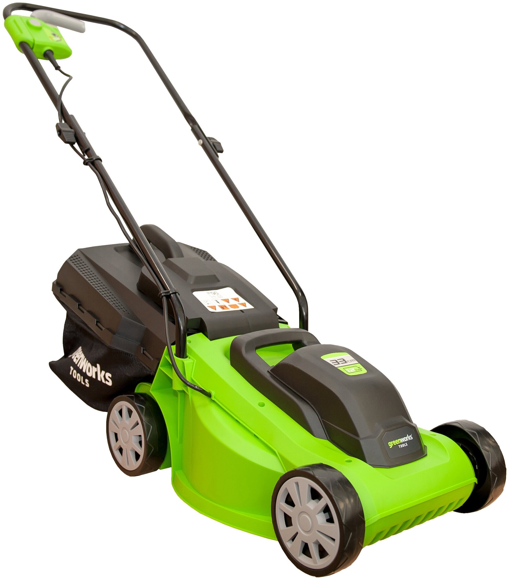 Электрическая газонокосилка Greenworks GLM1232 1200 Вт 33