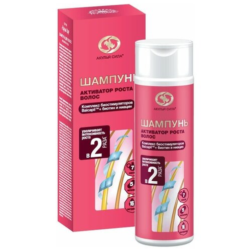 Акулья сила Шампунь Активатор роста волос 200мл