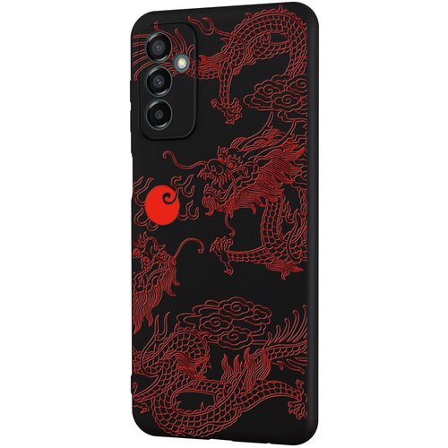 Силиконовый чехол Mcover для Samsung Galaxy M23 5G с рисунком Японский дракон янь / аниме силиконовый чехол mcover на samsung galaxy a02s с рисунком японский дракон янь аниме