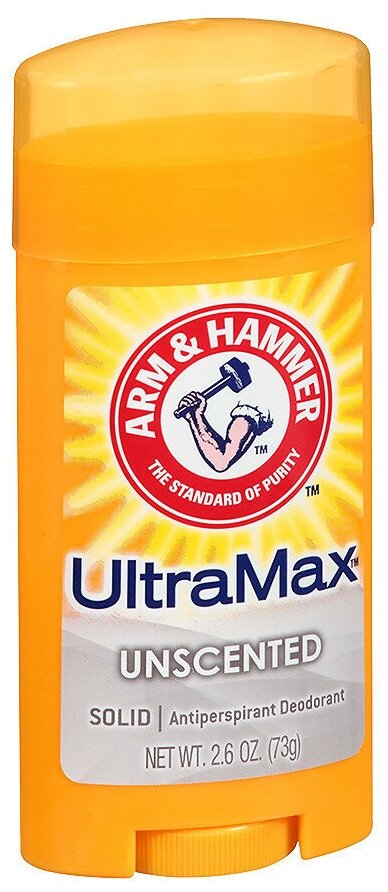 Arm&Hammer Дезодорант-антиперспирант UltraMax unscented, стик, 73 мл, 110 г, 1 шт.