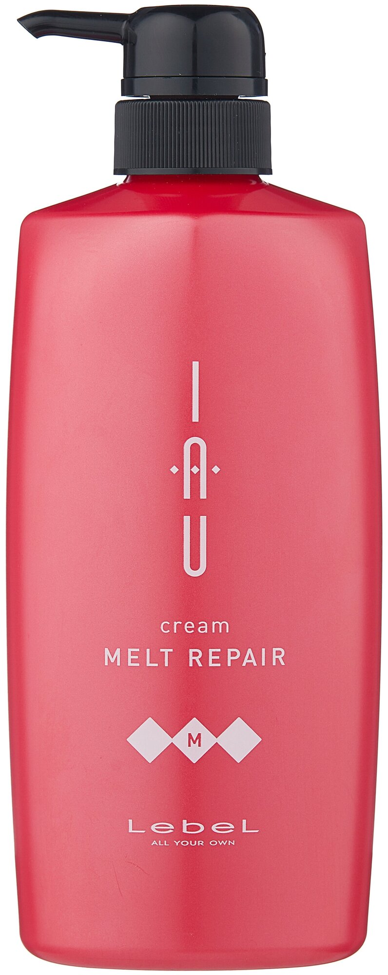 Lebel Cosmetics Аромакрем для волос тающей текстуры для увлажнения IAU cream Melt Repair с дозатором, 600 мл, бутылка