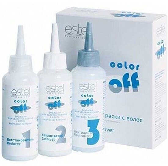 Эмульсия для удаления краски с волос Estel Prof ESTEL ColorOff Hair Color Remover 3*120мл