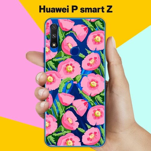 Силиконовый чехол Узор из цветов на Huawei P smart Z силиконовый чехол узор из цветов на huawei p smart z