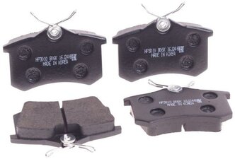 Дисковые тормозные колодки задние HONG SUNG BRAKE HP3010 для Audi A6, Ford Galaxy, Peugeot 405 (4 шт.)