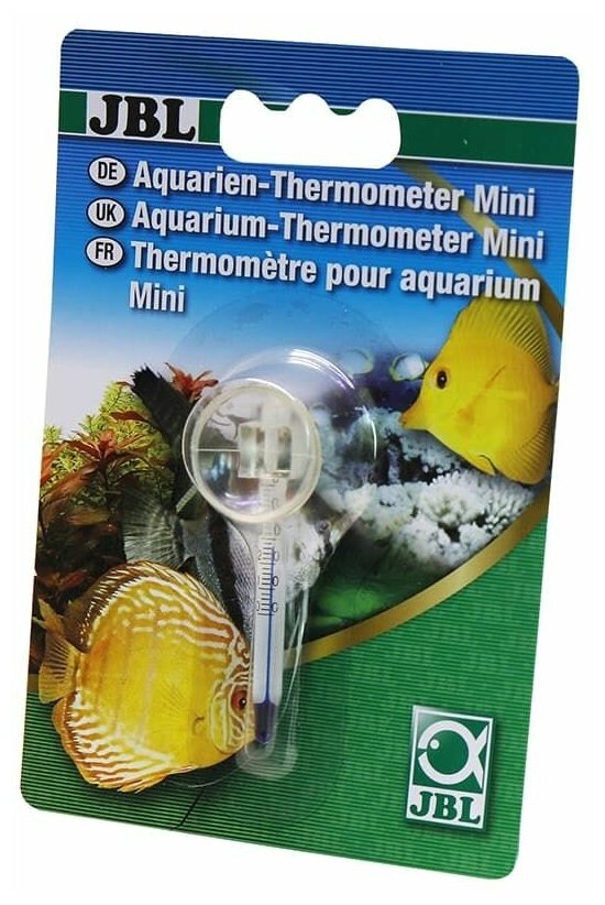 Термометр спиртовой для аквариума JBL Aquarium Thermometer Mini, бесцветный - фотография № 5