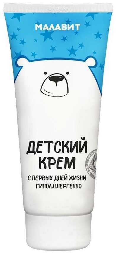 Детский крем товарного знака "Малавит" Мишка 75 мл