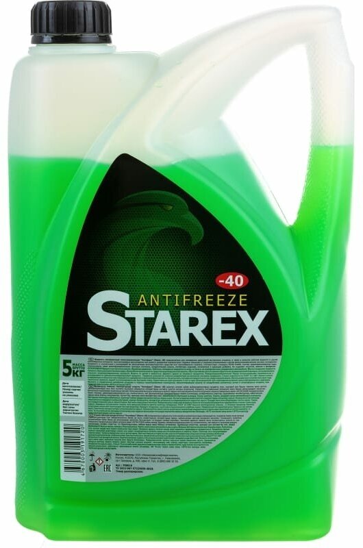 Антифриз STAREX G11 Green зеленый -40 5кг.