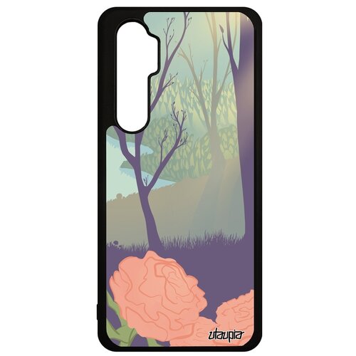 фото Чехол на телефон xiaomi mi note 10 lite, "лесные розы" озеро лес utaupia